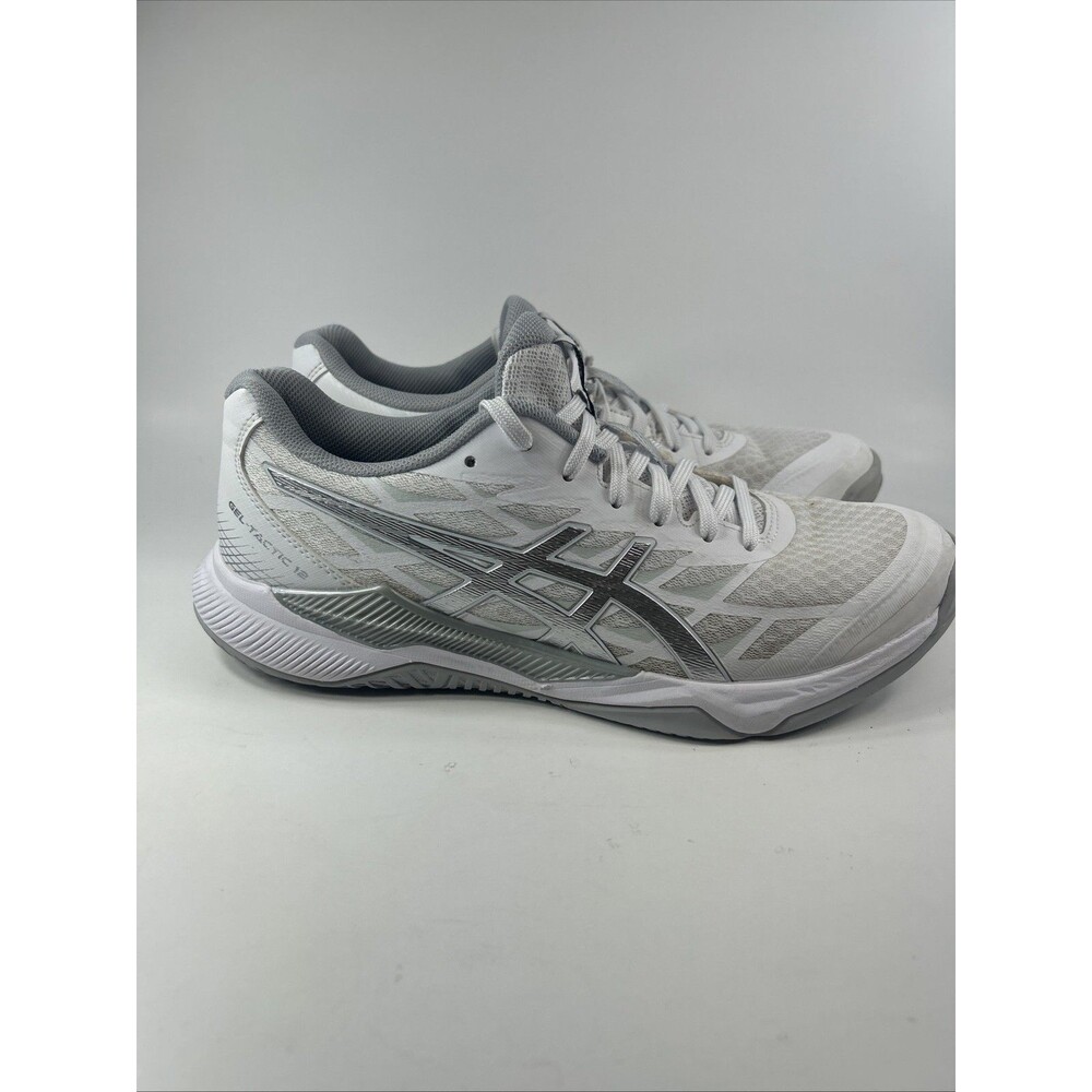 Asics Womens Shoe Size 10 Gel- Tactic White Silver Shoe 1072A092